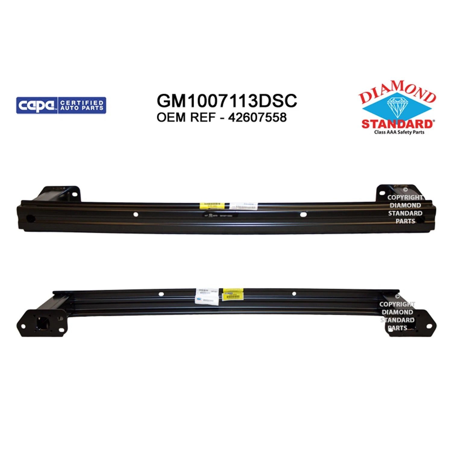 Replacement Steel Front Lower Bumper Impact Bar for See Compatibility Chart