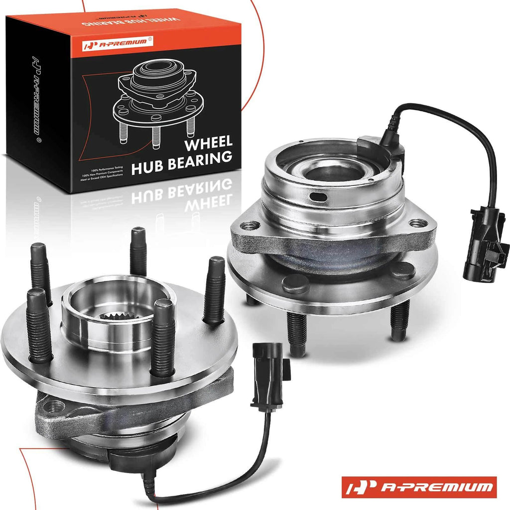 2x Front Wheel Hub & Bearing Assembly for Chevy Malibu (2011–2012)