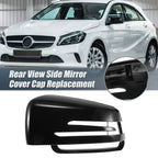 Left Mirror Cover Cap Gloss Black for Mercedes Benz A Class B Class C Class