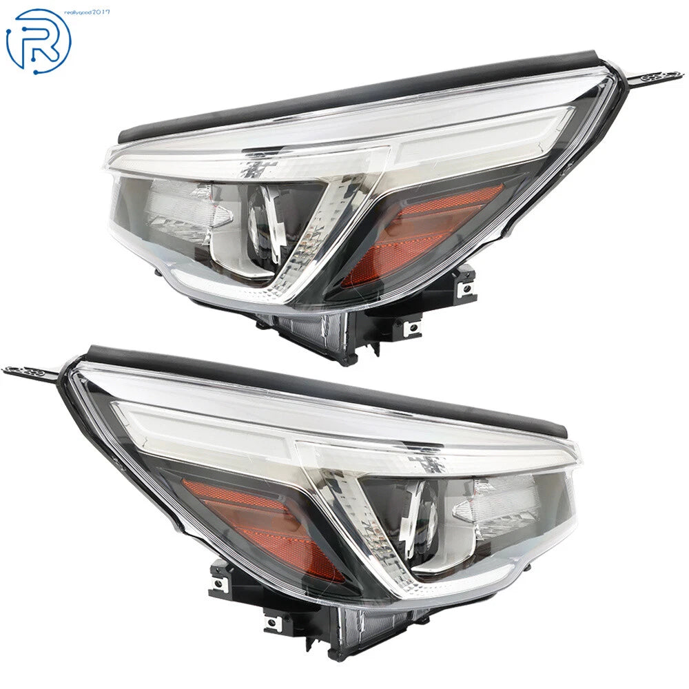 Set of 2 LED Headlights for Subaru Forester (2019-2020) Chrome