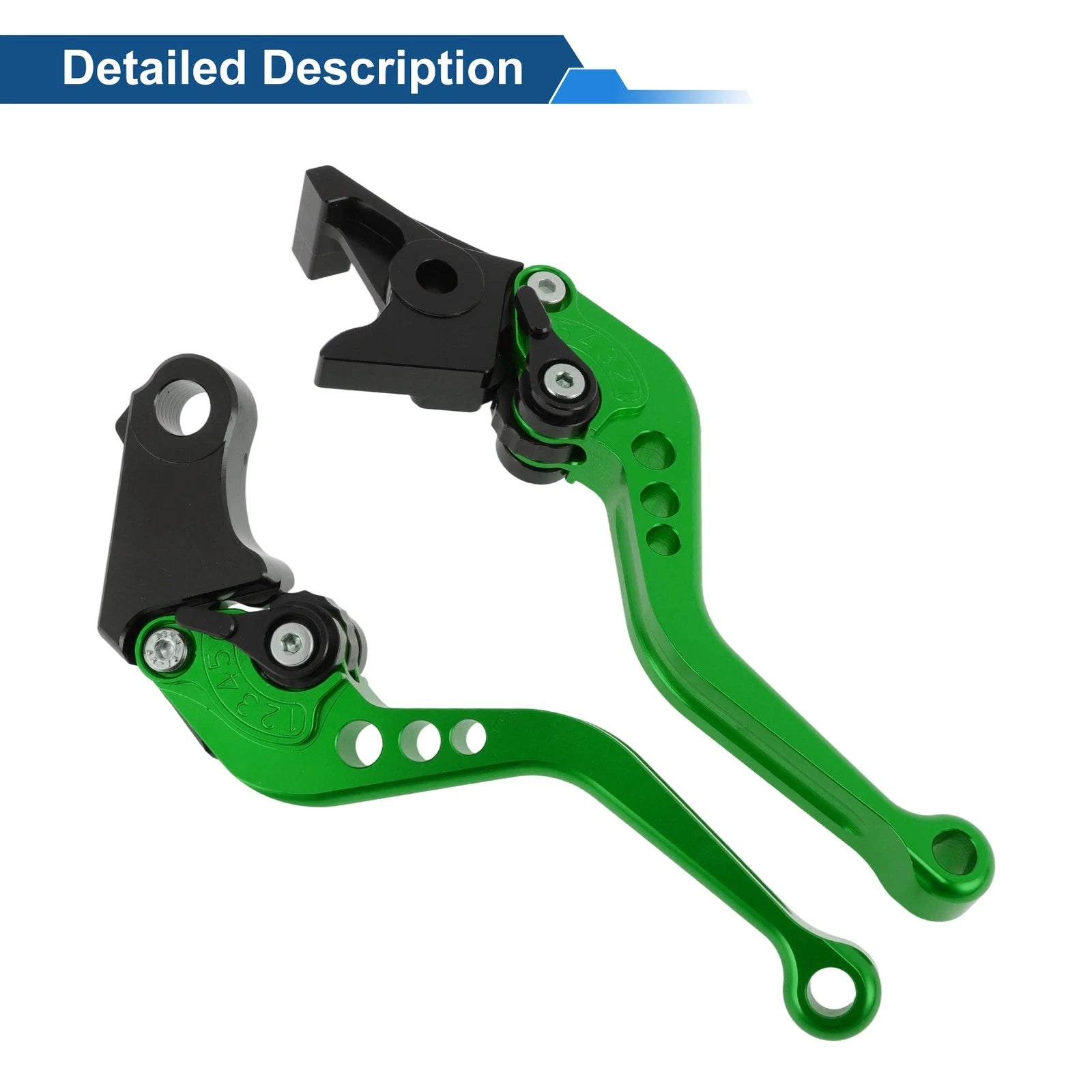 Adjustable Short Brake Clutch Levers for Honda CB599/CB600 Hornet (1998–2006) Green