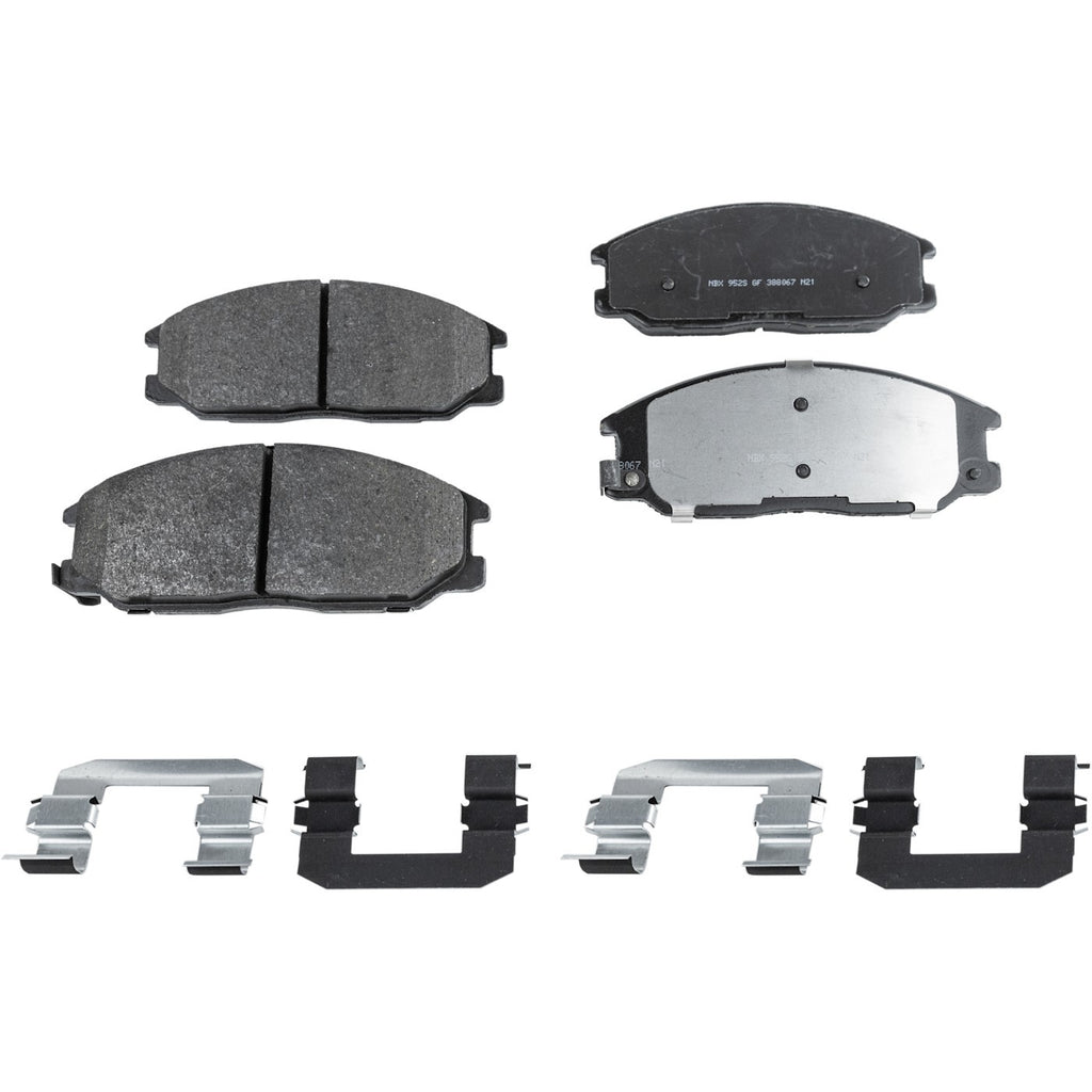 Set of 4 NAO Brake Pads for Kia Sorento (2003–2009)