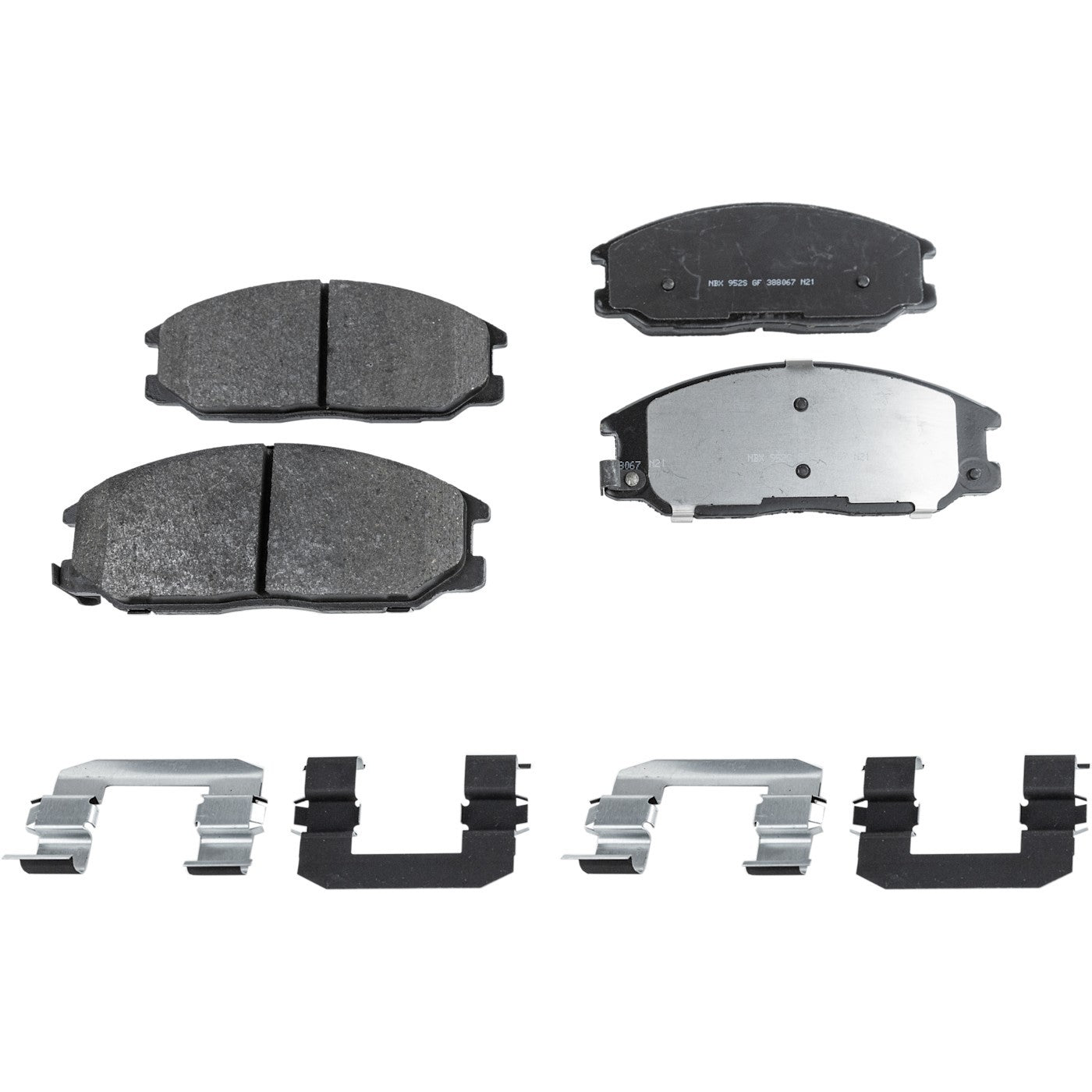 Set of 4 NAO Brake Pads for Kia Sorento (2003–2009)