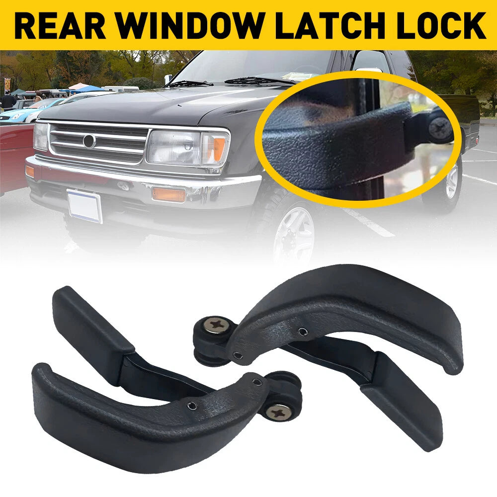 2X Gray Rear Quarter Window Latch Lock for Toyota Hilux Tacoma (1989–2000)