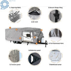 4-Ply Waterproof Travel Trailer Cover for RV 18'-20'