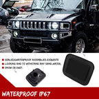 2X Front Smoked Lens Parking Signal Lights for Hummer H2