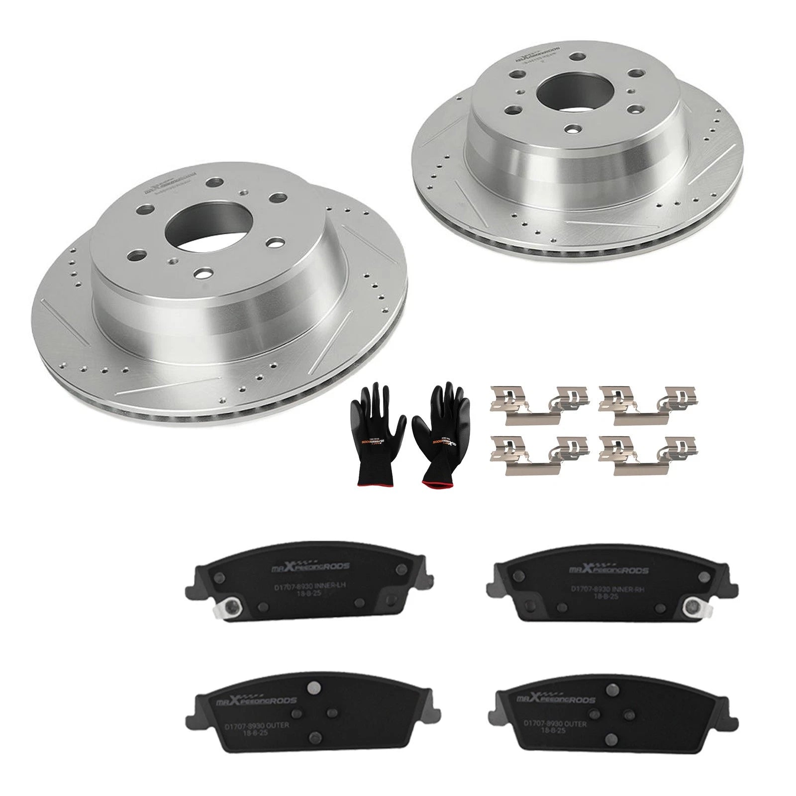 Rear Brake Rotors & Pads Kit for GMC Yukon/Yukon XL (2015–2020) S-55133 P-1707