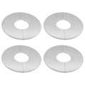 Set of 4 Stainless Steel Decorative Pipe Trim Kit for Bathroom Shower