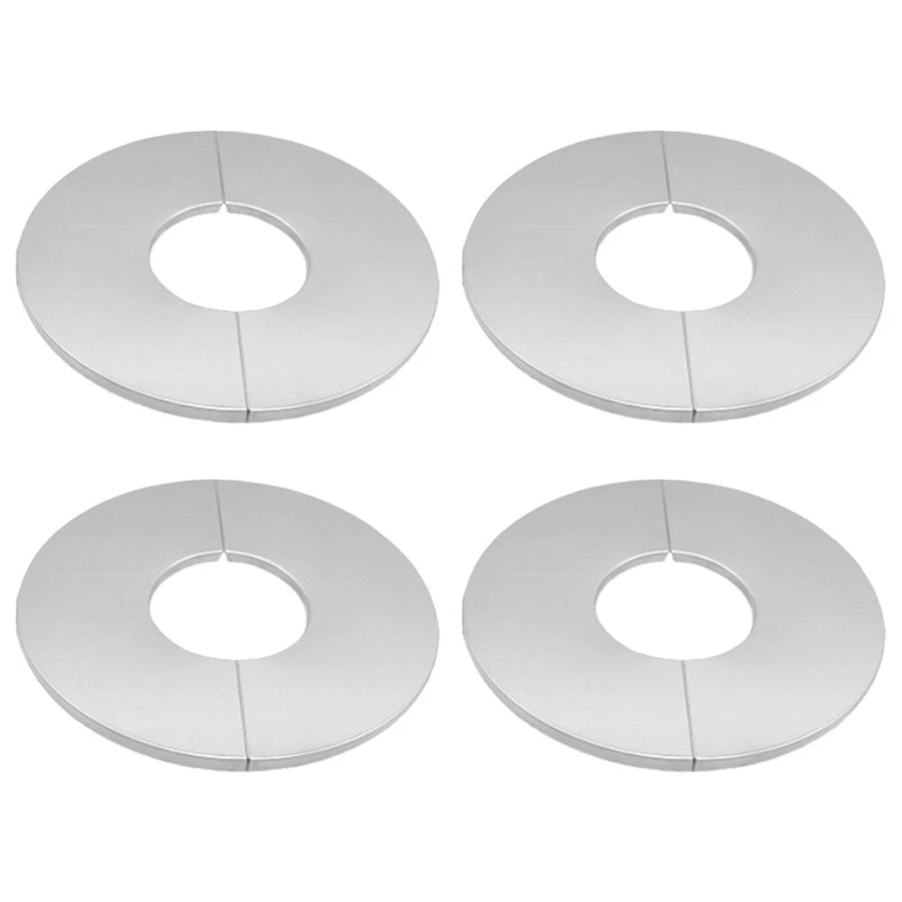 Set of 4 Stainless Steel Decorative Pipe Trim Kit for Bathroom Shower