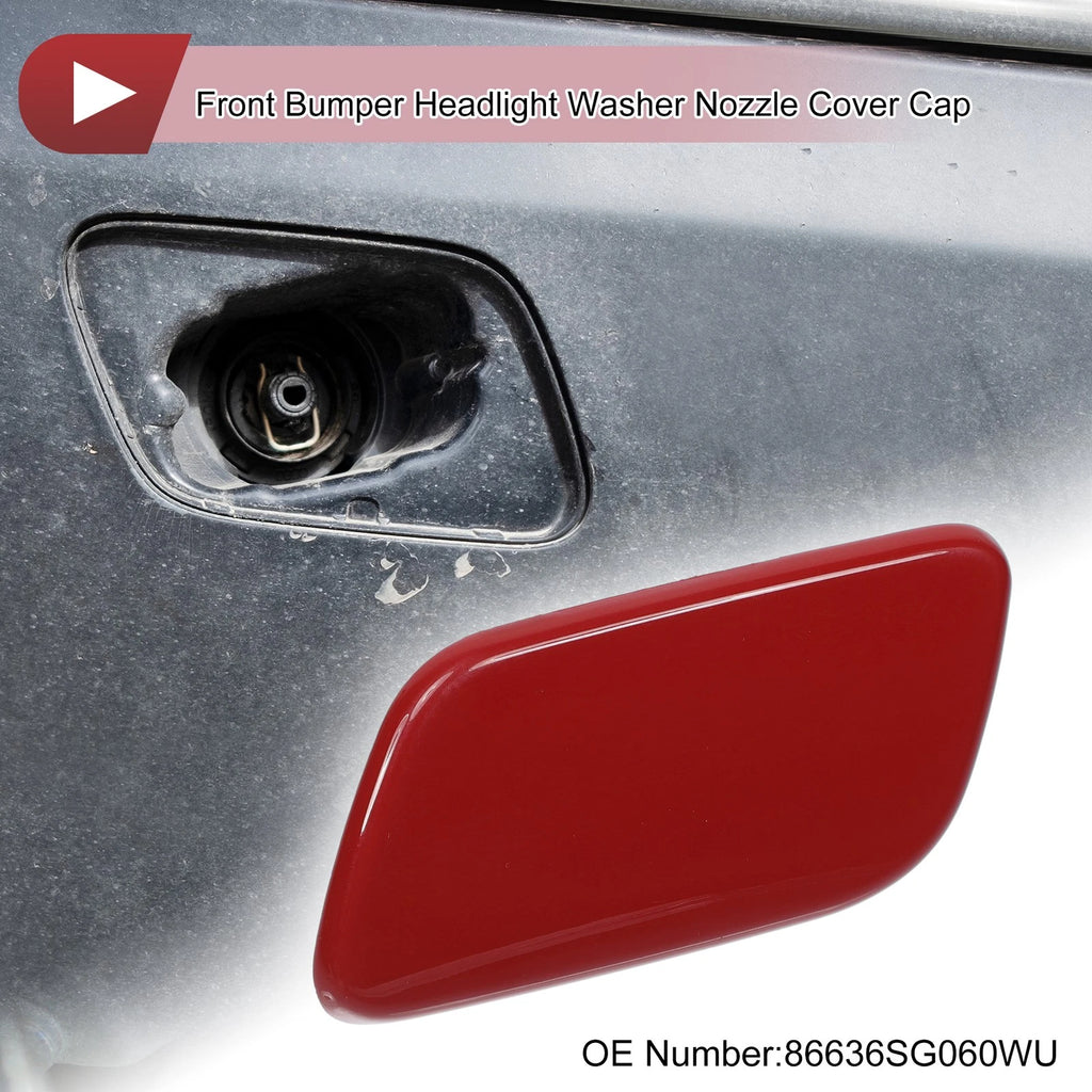 Front Left Washer Nozzle Cover Cap for Subaru Forester Sport (2013–2015) Red