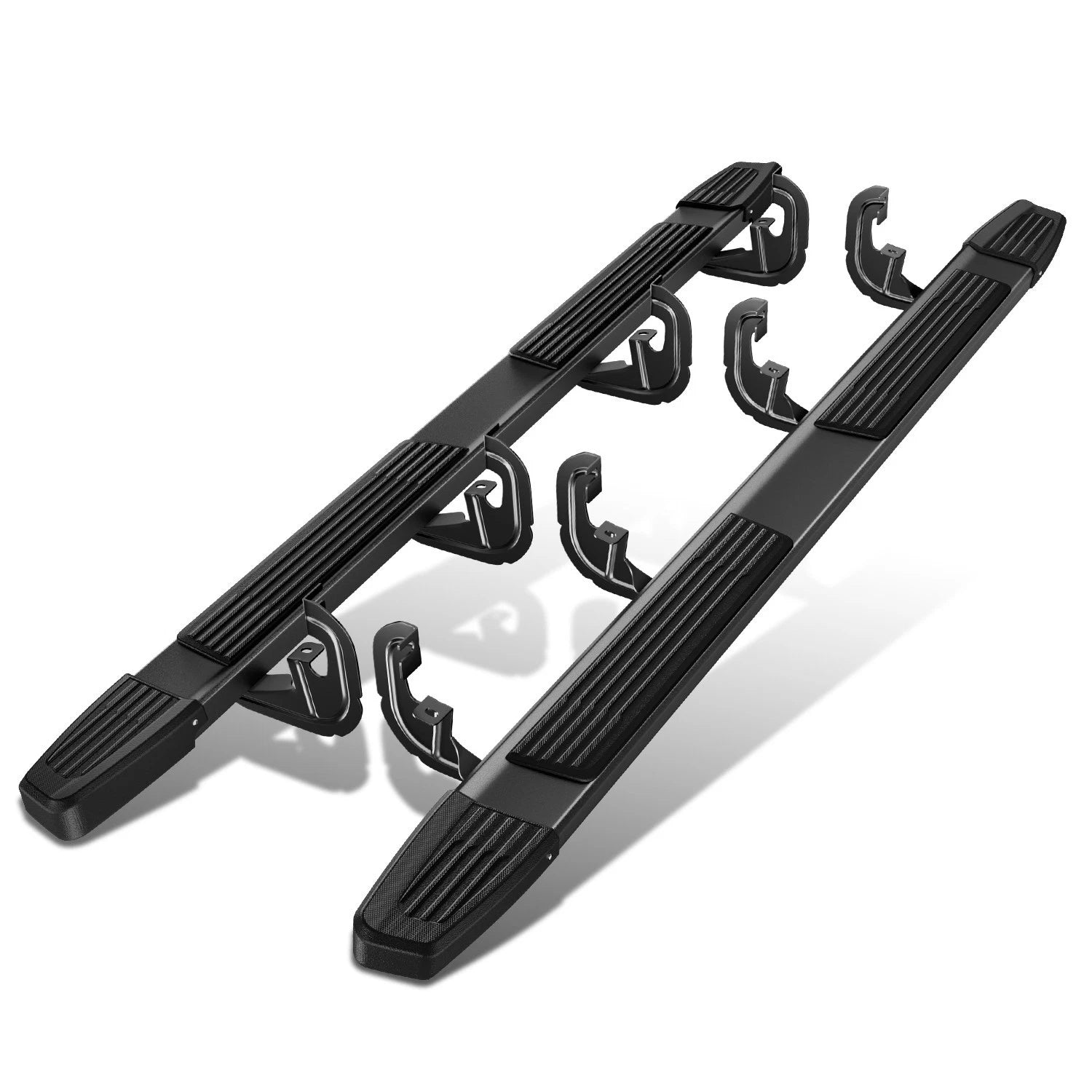 Pair of 6" Aluminum Side Step Bars for Silverado Sierra Crew Cab (2019–2022)