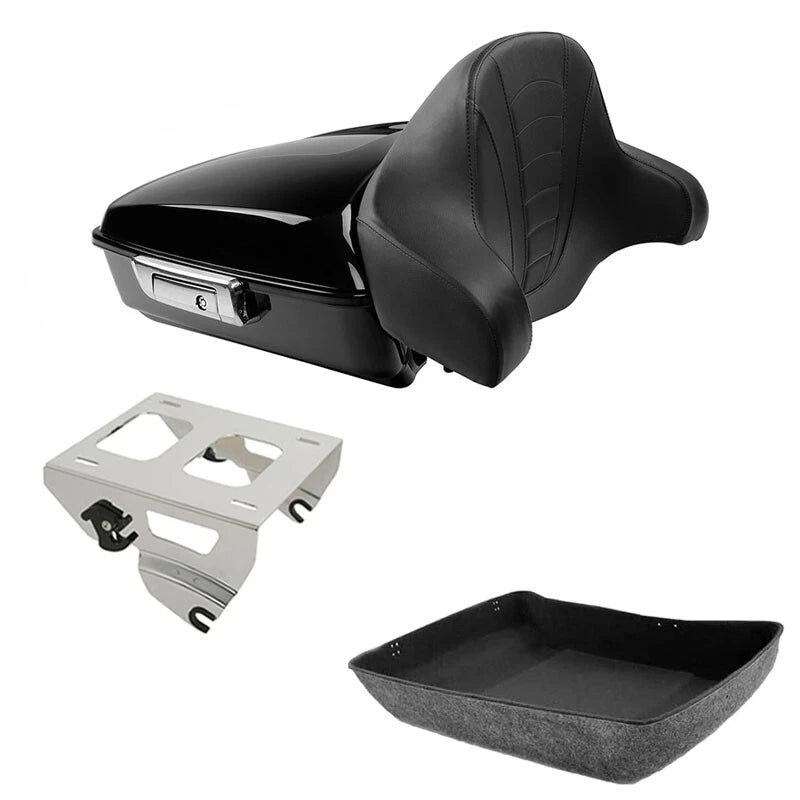 Chopped Trunk Pad Solo Mounting Rack for Harley Touring Street Glide (2014–2026)
