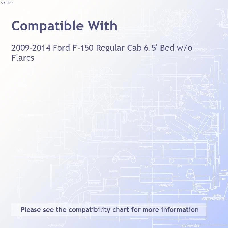 10pc Side Molding Kit 1 1/2 Inch Replacement for Ford F-150 (2009–2014)
