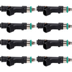 Set of 8 Fuel Injectors for Ford E350 Van (E150, E250, E450)