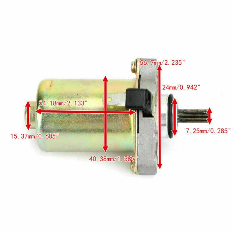 Starter Motor for Derbi Atlantis Predator 50, Italjet Formula Torpedo 50 (1999–2005)