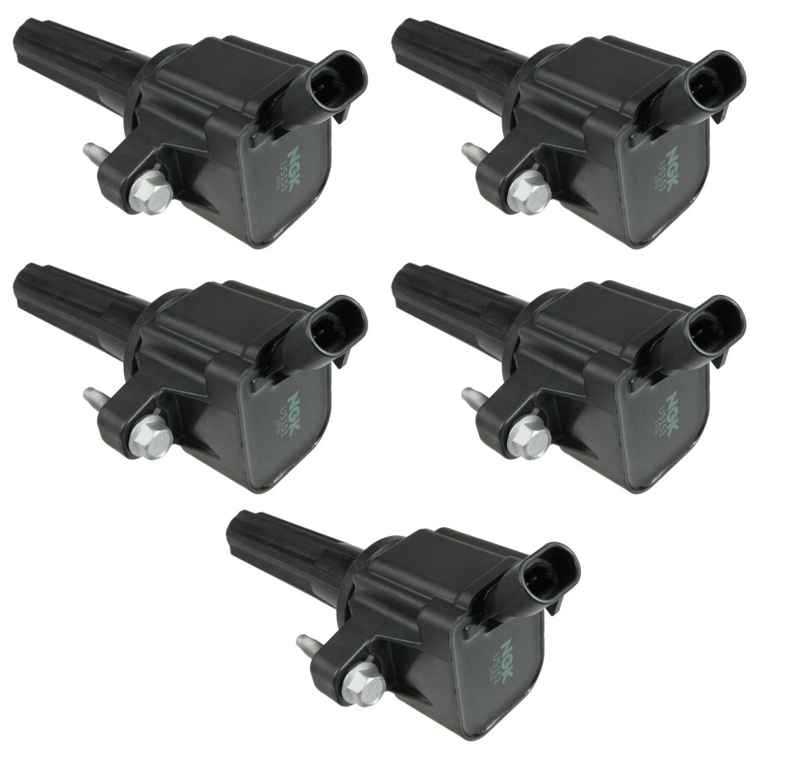 Set of 5 Ignition Coils COP for Chevrolet GMC Hummer Isuzu 3.7L L5