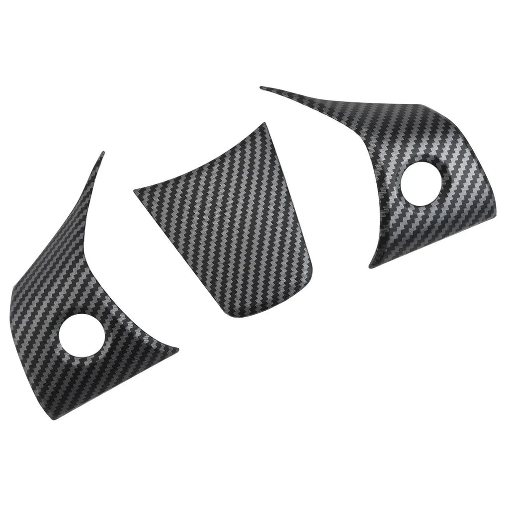 Carbon Fiber Interior Steering Wheel Trim for Tesla Model 3 (2017–2024)