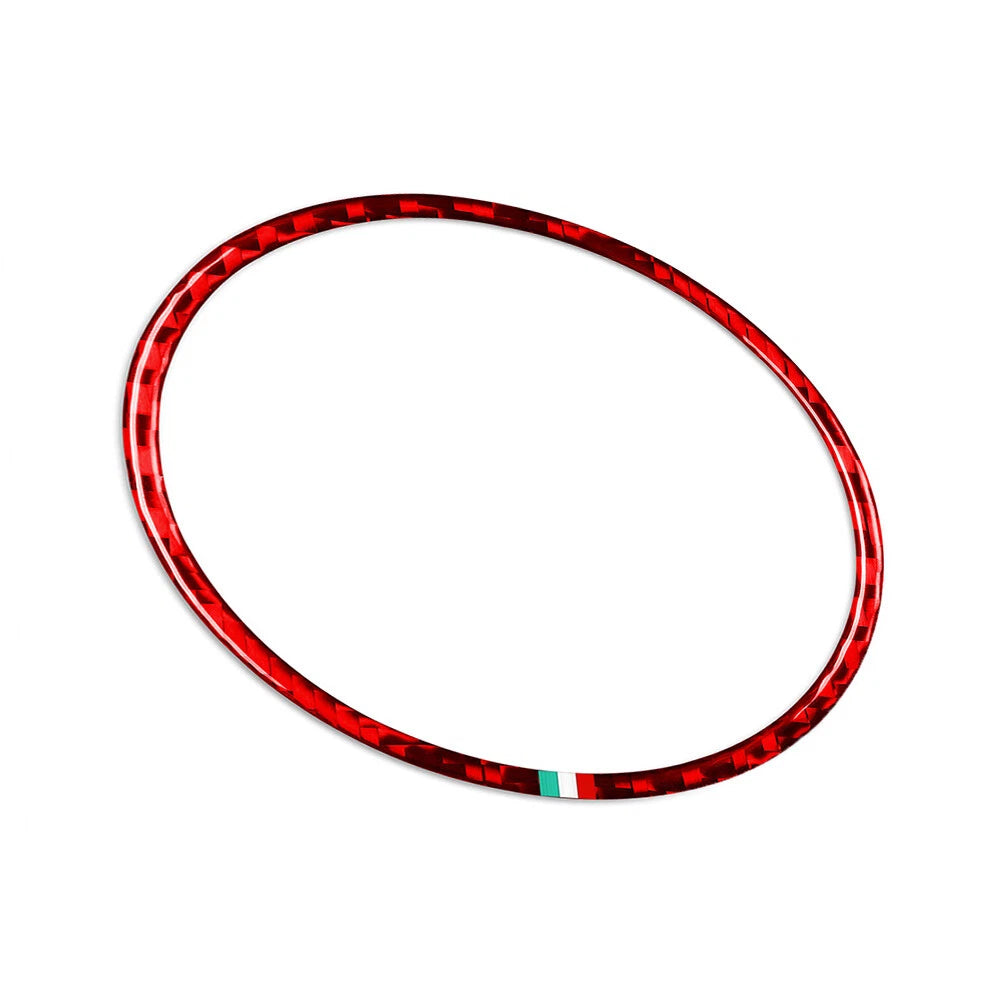 Front Emblem Badge Logo Ring Trim for Alfa Romeo Giulia (2017–2023)