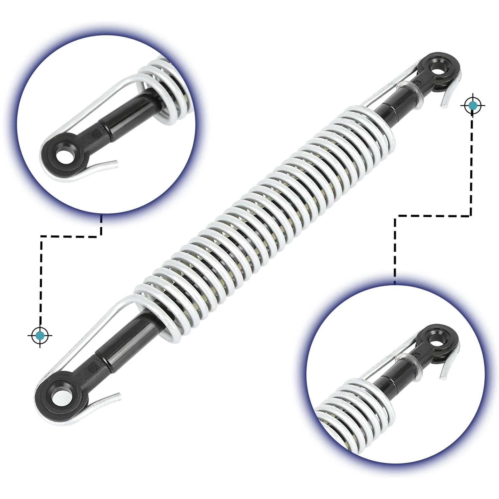 Set of 2 Rear Trunk Lift Supports Struts 51247141490 for BMW 528i (2008–2010)