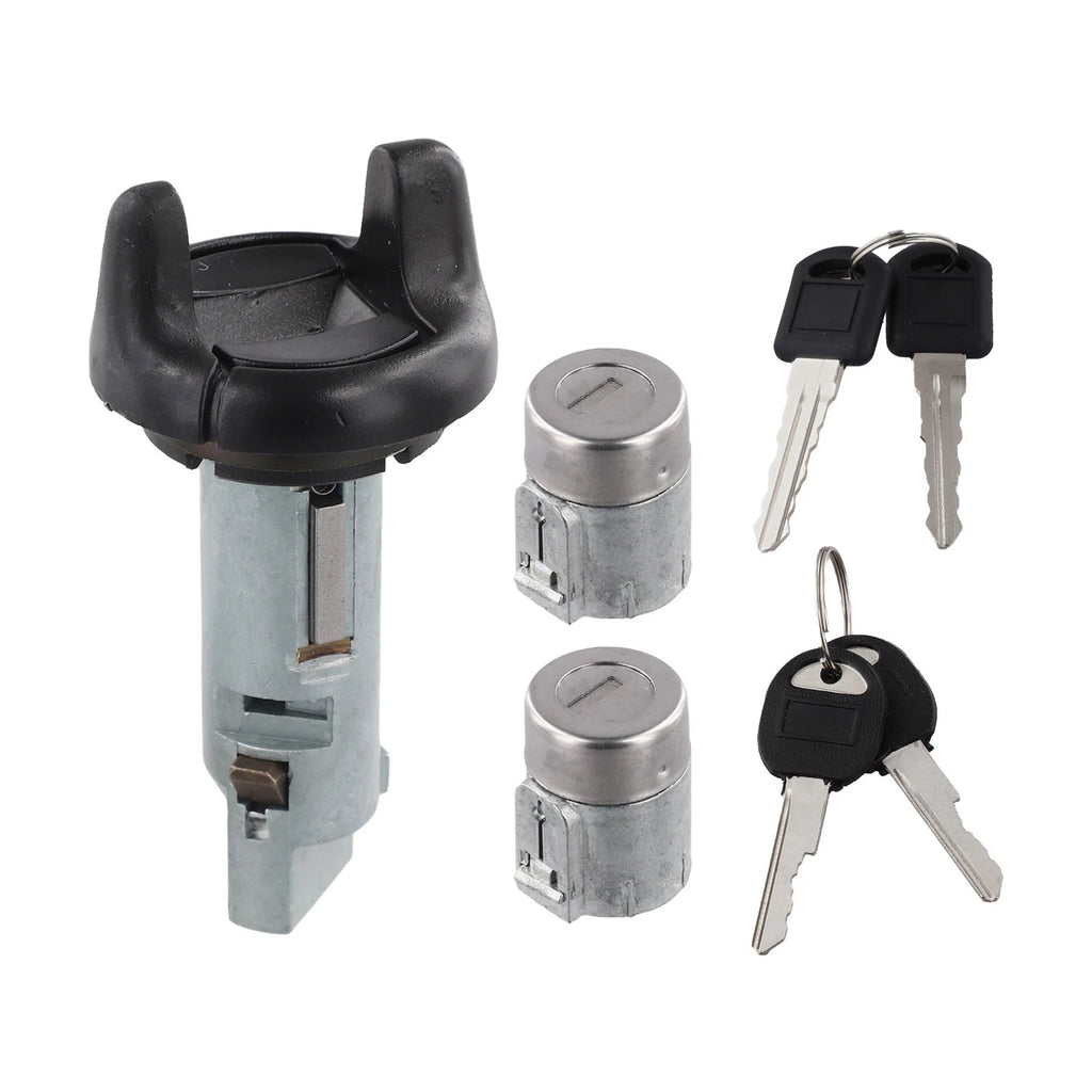 Set of 4 Door Lock Cylinders and Keys for Chevy GMC (702671, 702674)