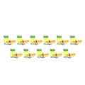 Set of 11 Cartridge Engine Oil Filters for Freightliner Mercedes W204 (2007–2014)