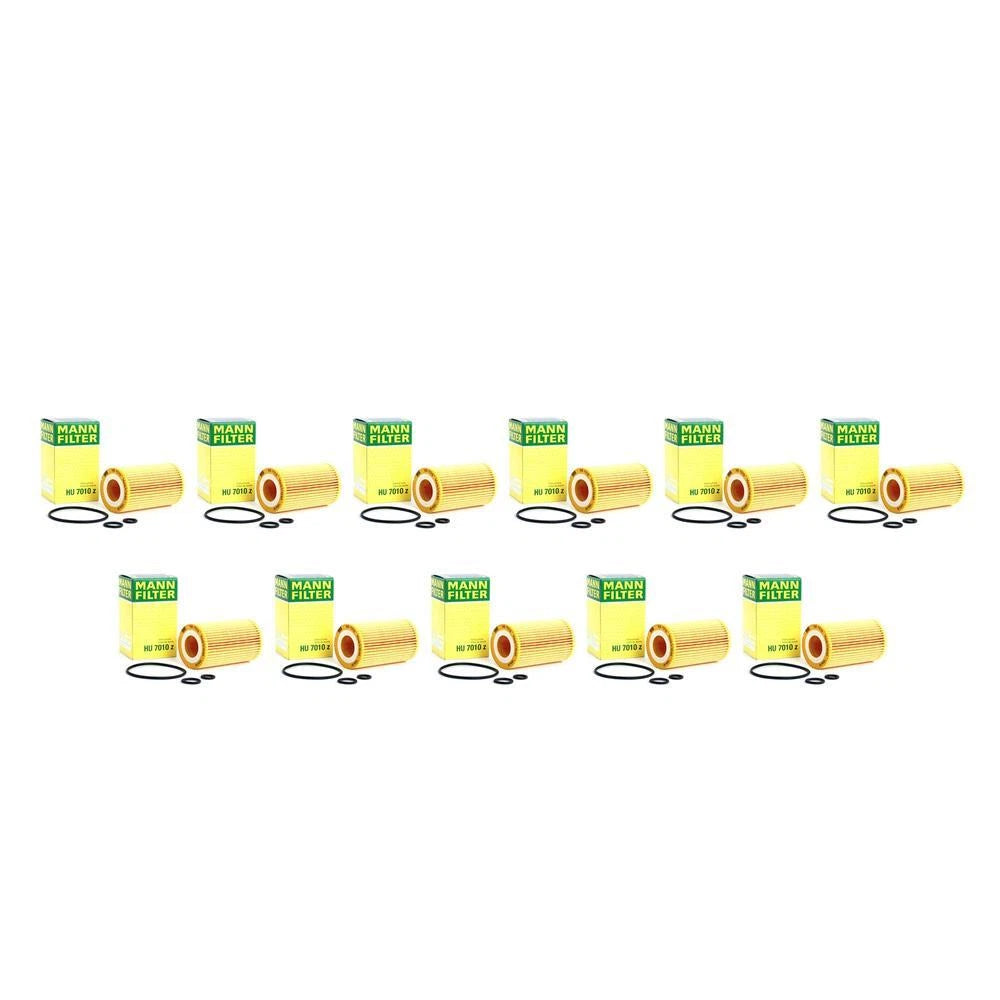 Set of 11 Cartridge Engine Oil Filters for Freightliner Mercedes W204 (2007–2014)