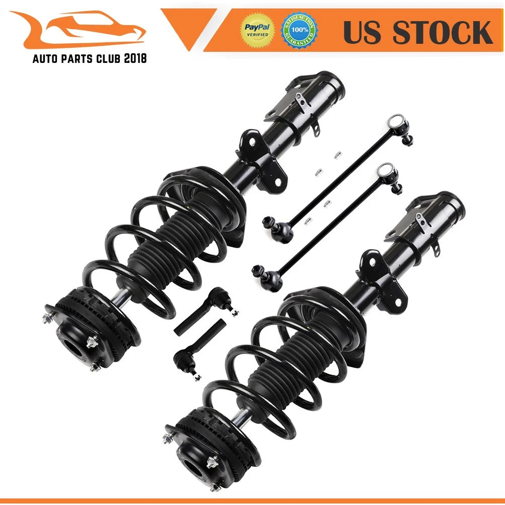 Front Strut Assemblies Sway Bar Tie Rod for Dodge Grand Caravan (2008–2018)