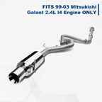 4" Tip Stainless Steel Catback Exhaust for Mitsubishi Galant (1999–2003)