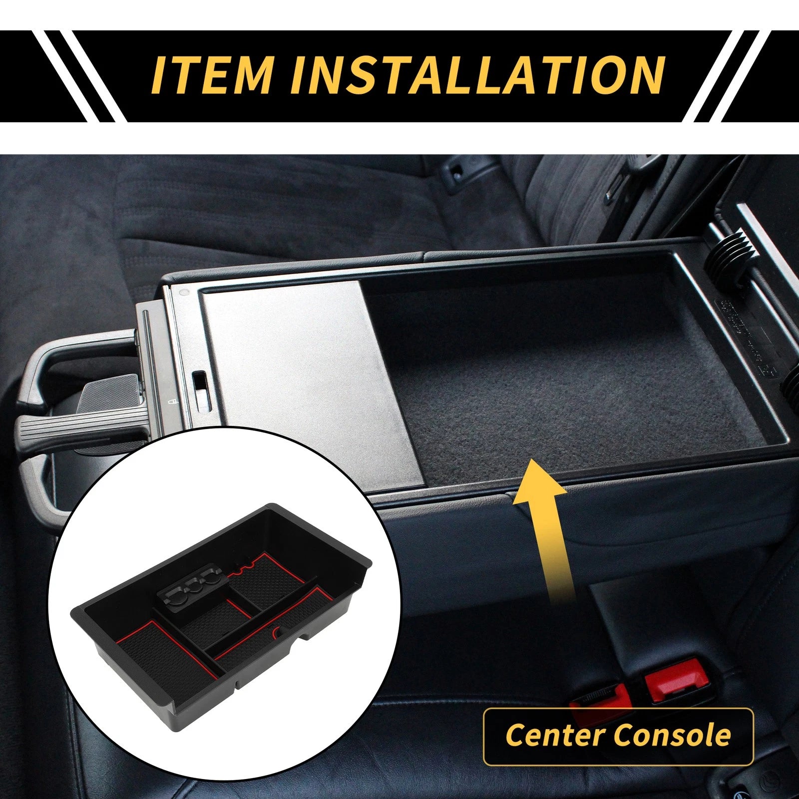 Center Console Organizer Insert Tray for Chevy Silverado 1500, GMC (2019–2023)