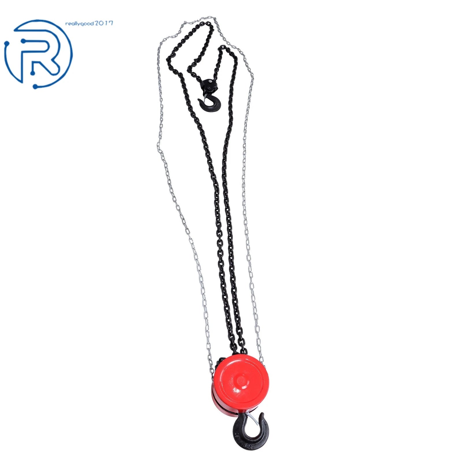 3 Ton Manual Chain Hoist for Heavy-Duty Lifting (10' Lift, 2 Hooks)