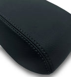 Center Console Lid Armrest Cover for Subaru Forester (2009–2018) Black PVC Leather