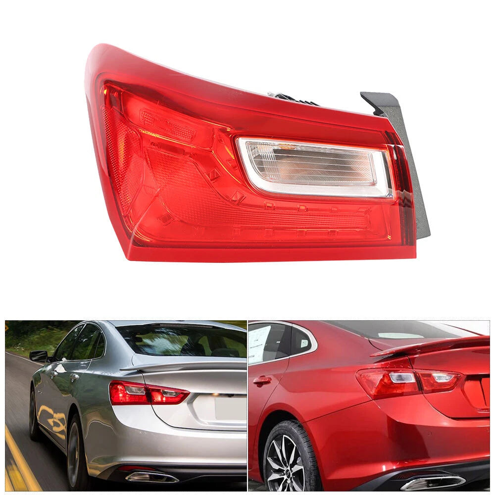 Outer Tail Light Brake Lamp for Chevy Malibu (2016-2021) Red Left Side