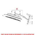 Driver Left Windshield Wiper Arm for BMW 525i 528i 530i 540i M5 (2001–2007)