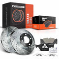Drilled Brake Rotors & Pads for BMW 525i 528i (2001–2003)