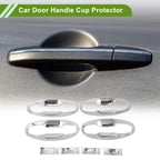 Set of 8 Chrome Door Handle Cup Protectors for Subaru XV (2018)