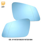 1 Pair Mirror Glass for BMW 740Li 550i (No. 51167251583/51167251584)