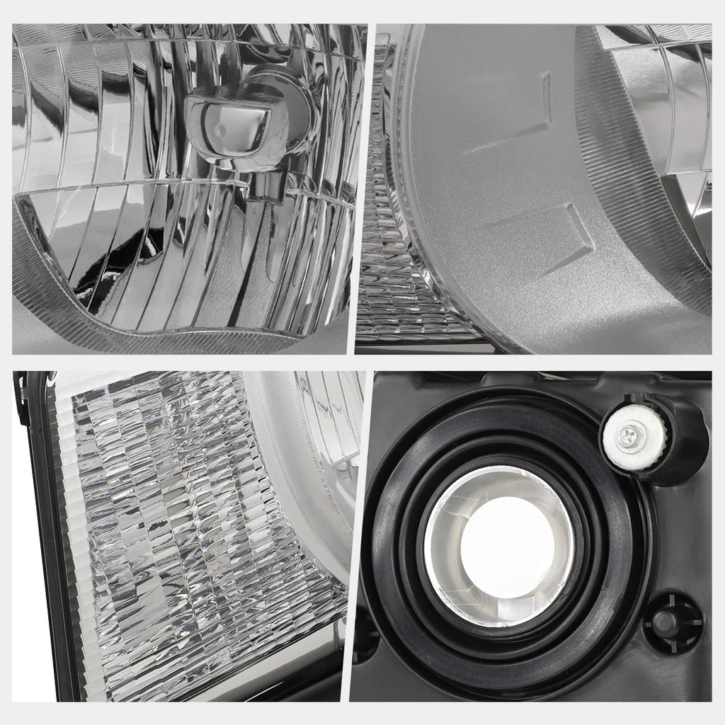 Headlight for Chevy Camaro (2010–2013) Chrome Housing Clear Corner