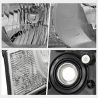 Headlight for Chevy Camaro (2010–2013) Chrome Housing Clear Corner