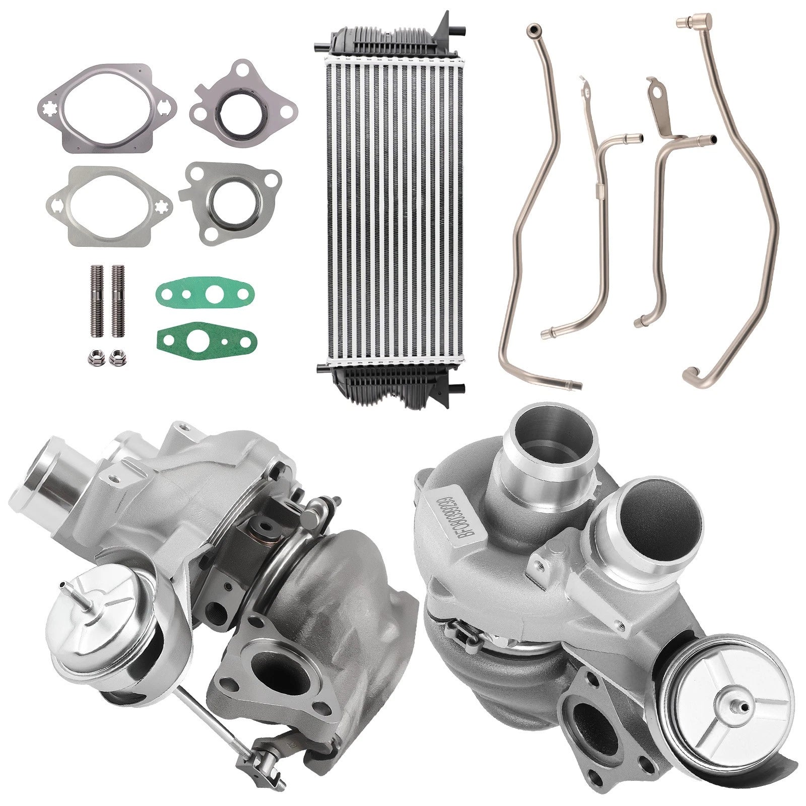 Pair Turbo Intercooler Line Kit for Ford F150, Transit 350, Navigator 3.5L (2013–2016)
