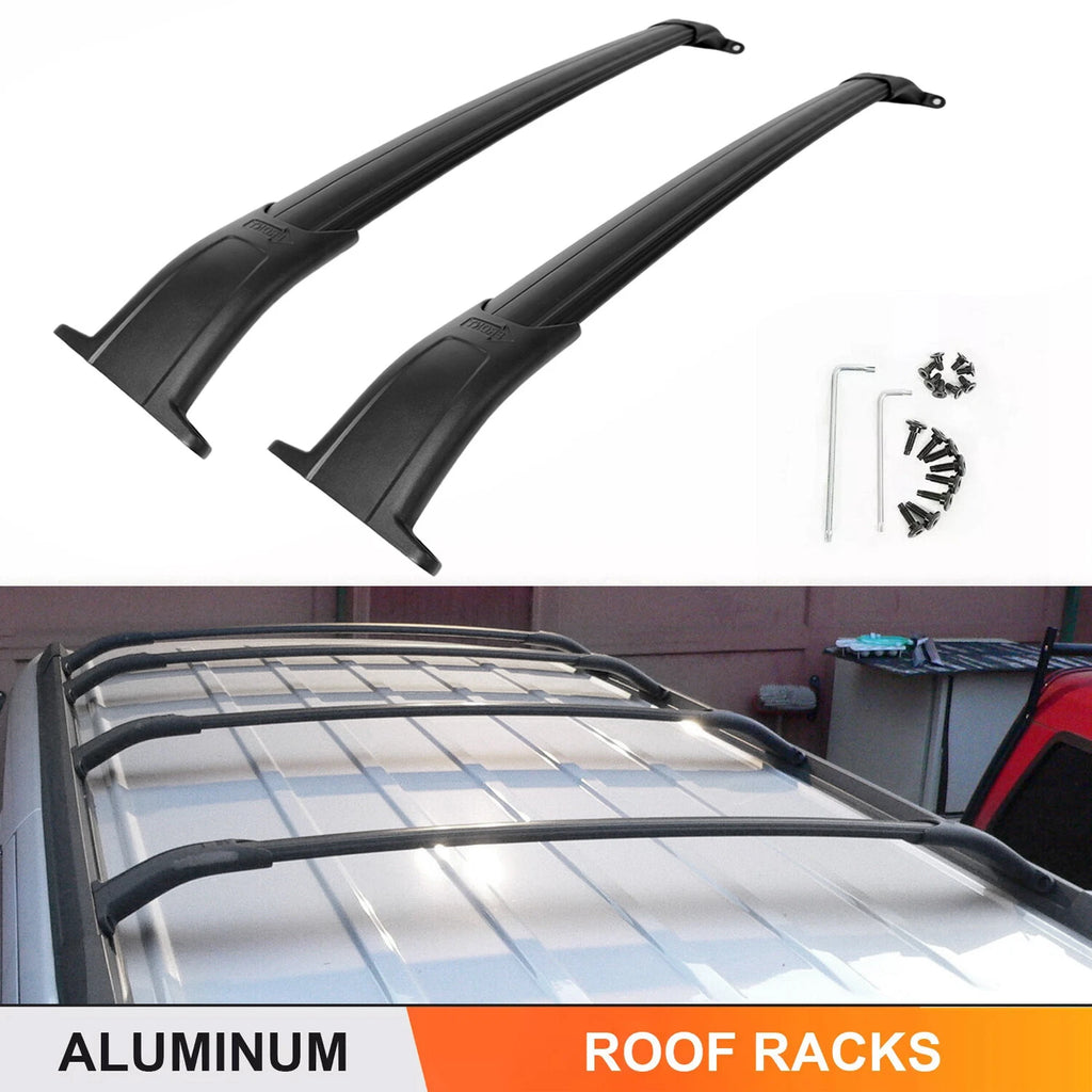 Set of 2 Black Roof Rack Cross Bars for Chevy Tahoe/Suburban GMC Yukon XL (2015–2020)