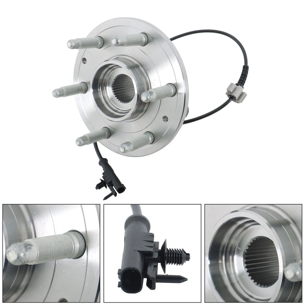 2X Front Wheel Bearing Hub Assembly for Chevy Silverado 1500 Tahoe GMC Sierra (2007–2013)