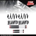 Set of 2 Lowered Coil Springs for Chevy C10 (1963–1972)