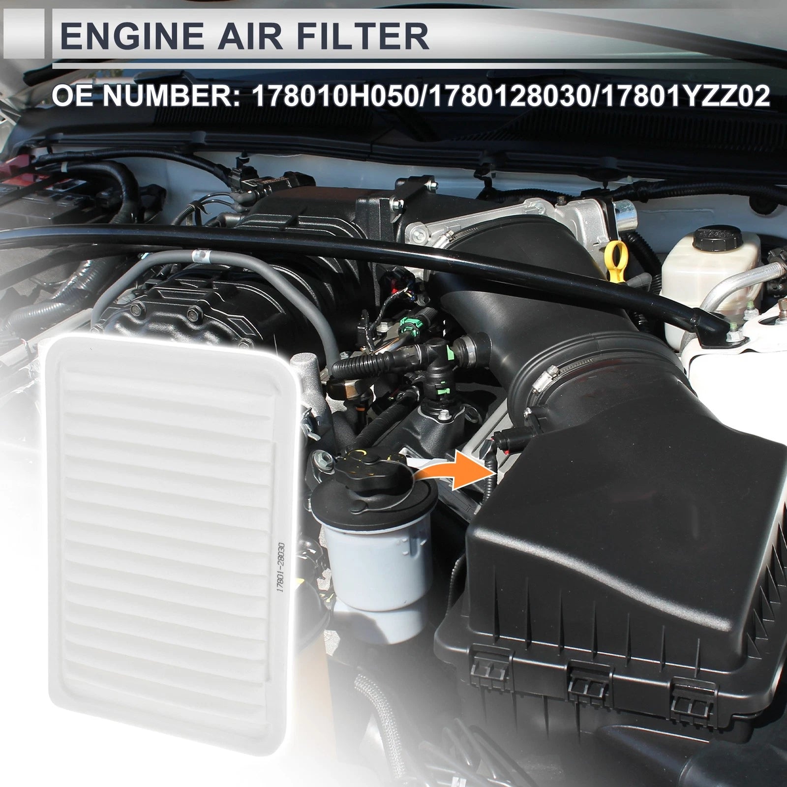 Car Engine Air Filter for Toyota Camry (No. 178010H050/1780128030/17801YZZ02)