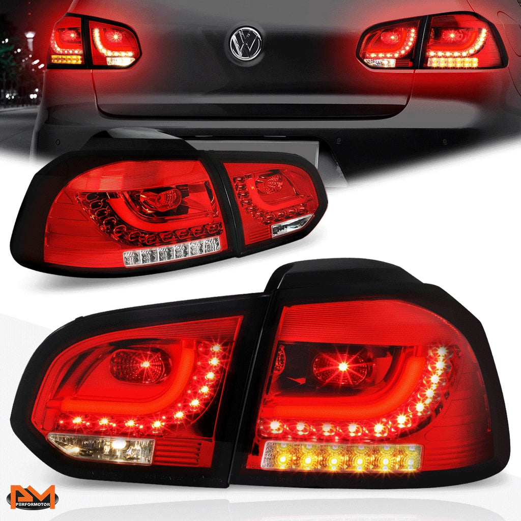 3D LED Bar Tail Light Brake/Reverse Lamp for VW Golf Hatchback (2010–2014)