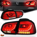 3D LED Bar Tail Light Brake/Reverse Lamp for VW Golf Hatchback (2010–2014)