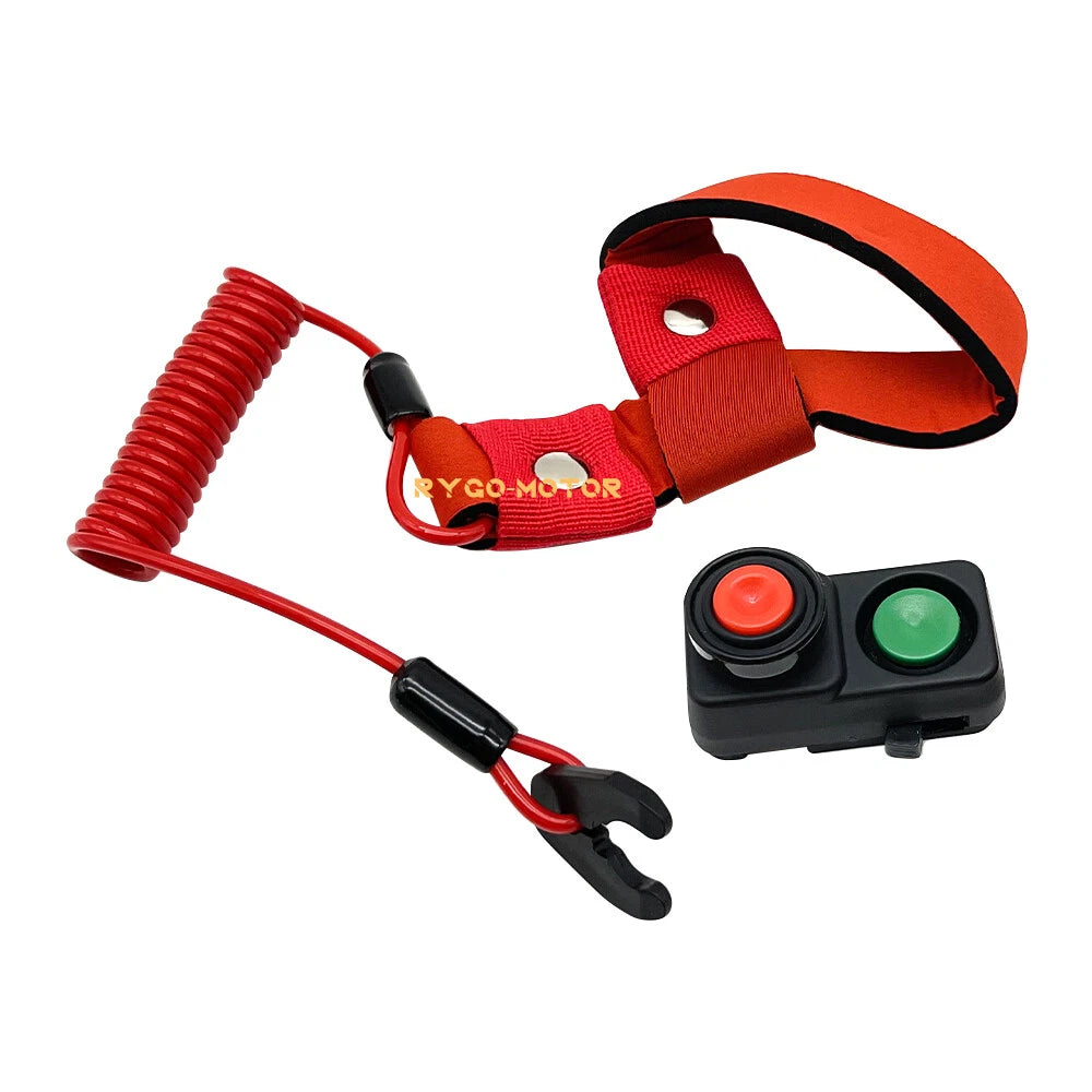 Safety Tether Lanyard Kill Stop Switch for Kawasaki Jet Ski JS550 (1982–1995)