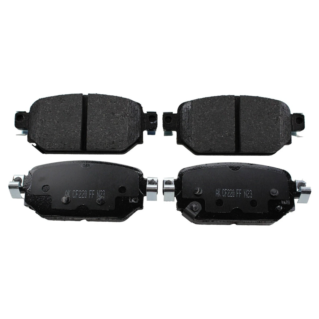 Set of 2 DuraGo Rear Rotors & Akebono ProACT Ceramic Pads for Mazda 3 (2017–2021)