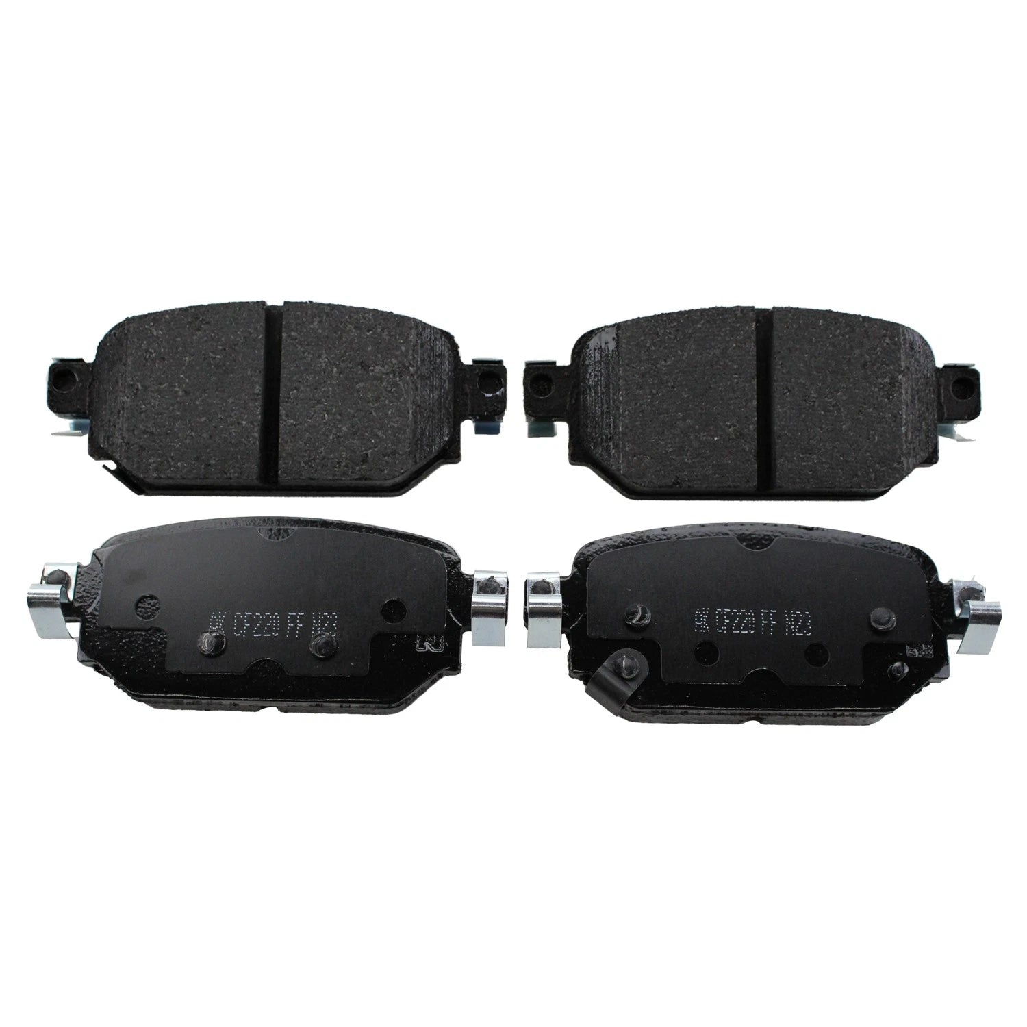 Set of 2 DuraGo Rear Rotors & Akebono ProACT Ceramic Pads for Mazda 3 (2017–2021)