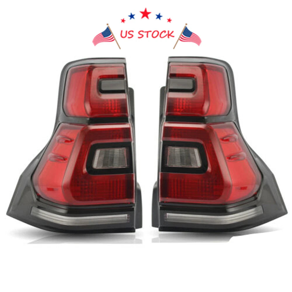 2X Sequential Indicator LED Tail Lights for Toyota Land Cruiser Prado (2010-2016)