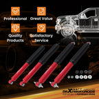 4X Monotube Lift Shock for Jeep Wrangler (2007–2018) Front Rear 1.5-3"
